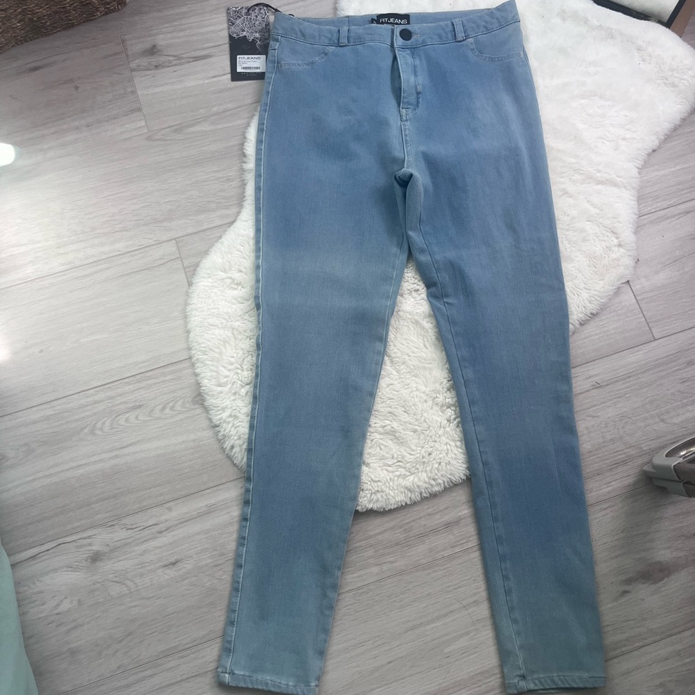 FITJEANS Arctic Light Blue High Waisted Jeans